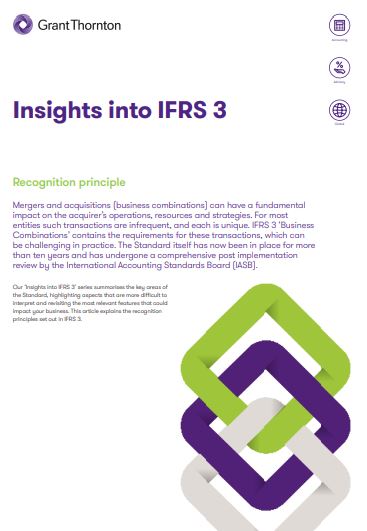 Insights into IFRS 3: Recognition principle