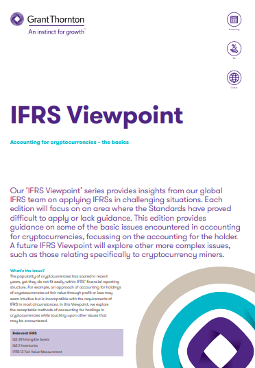 IFRS Viewpoint - Accounting for cryptocurrencies – the basics