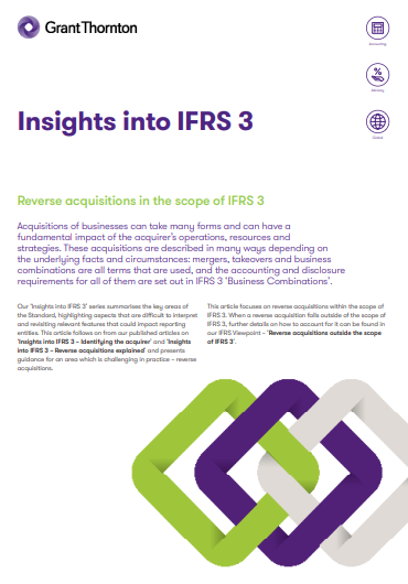 Insights into IFRS 3 - Reverse acquisitions outside the scope of IFRS 3